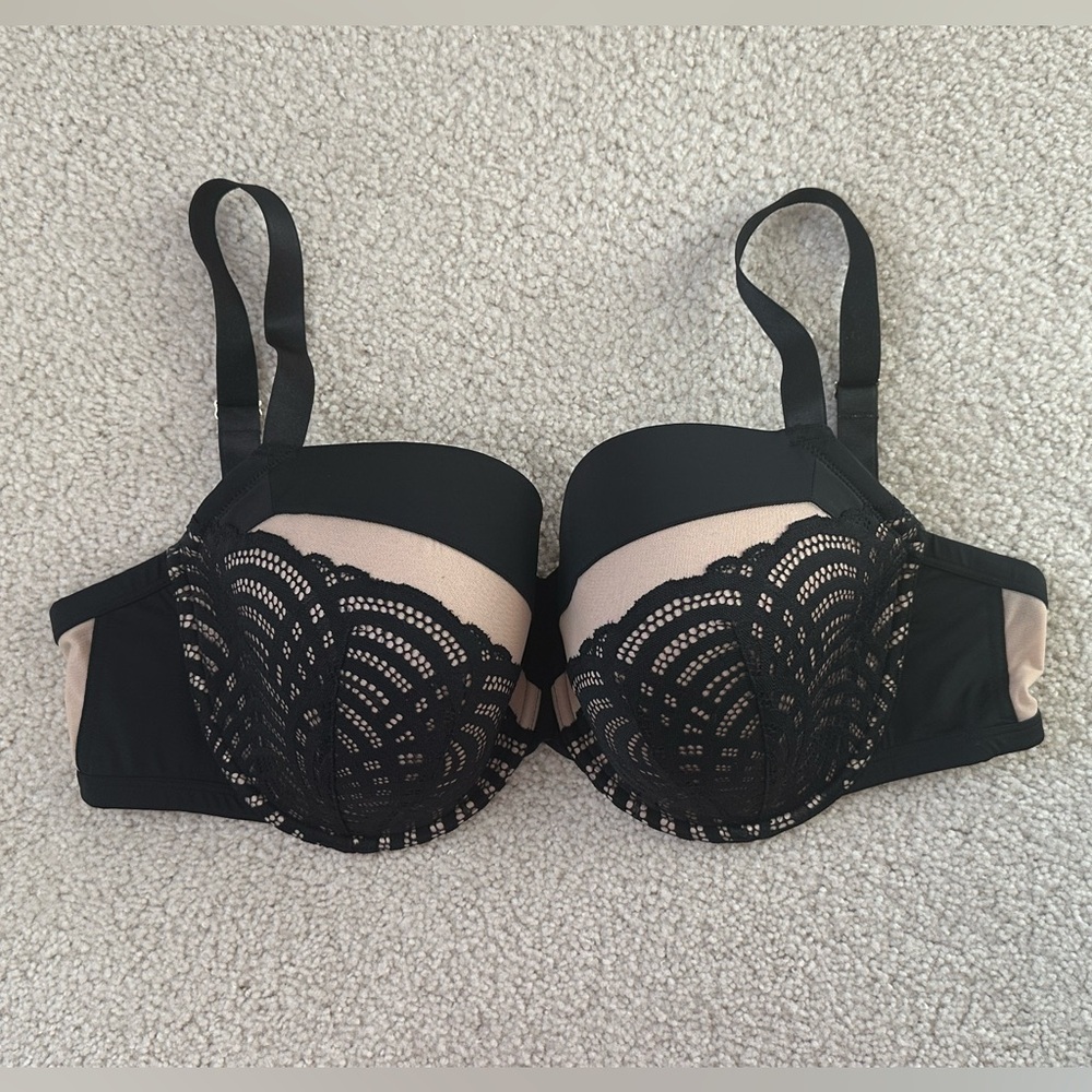 ThirdLove Black & Nude Lace Push-Up Bra